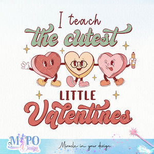 I teach the cutest little Valentines sublimation design