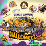 JackOLantern Halloweenpng bundle,Spooky png bundle, png for sublimation, Halloween png Bundle