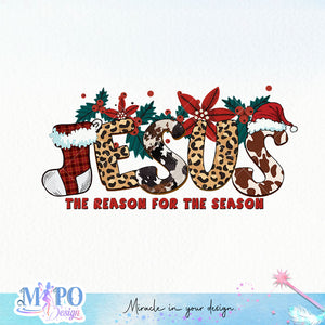 Jesus is the reason sublimation design, png for sublimation, Jesus sublimation,christmas jesus png