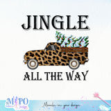 Jingle all the way sublimation design, png for sublimation, Christmas PNG, Christmas vibes PNG