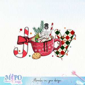Joy sublimation design, png for sublimation, Christmas PNG, Christmas Coffee PNG