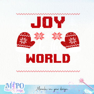 Joy to The World sublimation design, png for sublimation, Christmas PNG,  Christmas SVG