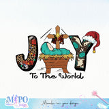 Joy to the world sublimation design, png for sublimation, Jesus sublimation,christmas jesus png