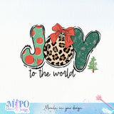 Joy to the world sublimation design, png for sublimation, Christmas PNG, Christmas vibes PNG