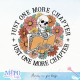 Just one more chapter sublimation design, png for sublimation, retro sublimation, inspiring png