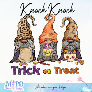 Knock Knock Trick or Treat sublimation