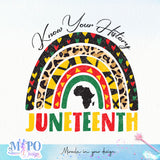 Know your history Juneteenth Sublimation design, png for sublimation, Juneteenth Png, Emancipation day vibes PNG