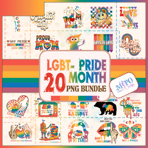 LGBT- PRIDE MONTH PNG Bundle, LGBT design, Pride day PNG, Gay Pride PNG, lgbt quotes sublimation, rainbow png, Lesbian sublimation