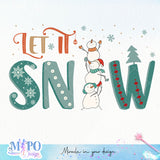 Let it snow sublimation design, png for sublimation, Winter PNG, Seasons vibes PNG