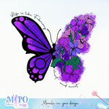 Life is like February, short and sweet Sublimation design, png for sublimation, Hobby png, Butterfly png