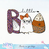 Little Boo sublimation design, png for sublimation, Retro Halloween design, Halloween styles