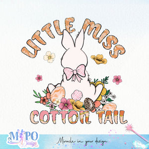 Little miss cotton tail sublimation