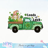 Loads of luck sublimation design, png for sublimation, Patrick's day PNG, Holiday PNG