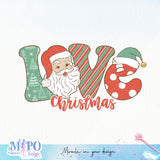 Love Christmas sublimation design, png for sublimation, Christmas PNG, Christmas vibes PNG