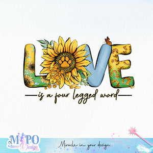 Love Paw Print Love is a four legged word sublimation design, png for sublimation, Retro sunflower PNG, hobbies vibes png