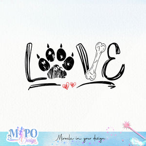 Love Paws SVG design, png for sublimation, Mother SVG, Mother's quotes SVG