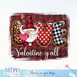 Love Valentines y'all sublimation design, png for sublimation, Valentine PNG, Valentine quote PNG