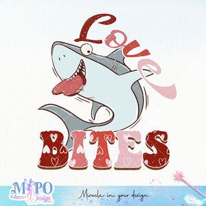 Love bites sublimation design