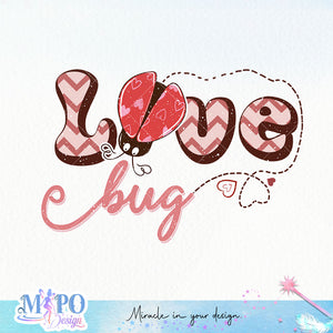 Love bug sublimation design