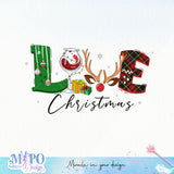 Love christmas sublimation design, png for sublimation, Christmas PNG, Christmas wine PNG