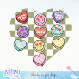 Love more, worry less, xoxo, be mine, huge sublimation design, png for sublimation, Valentine PNG, Retro valentine PNG