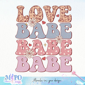 Lover babe sublimation design,