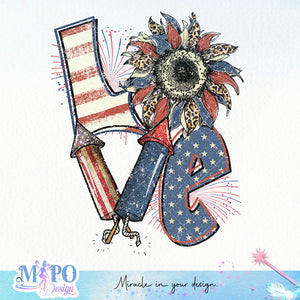 Love sublimation design, png for sublimation, 4th Of July Png, Independence Day vibes PNG