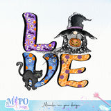 Love sublimation design, png for sublimation, halloween png, Holiday vibes sublimation