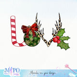 Love sublimation design, png for sublimation, Christmas PNG, Christmas vibes PNG