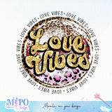 Love vibes sublimation design, png for sublimation, Valentine PNG, Valentine quote PNG