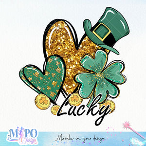 Lucky sublimation design, png for sublimation, Patrick's day PNG, Holiday PNG, Ireland's Independence day PNG