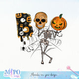 Funny Skeleton Halloween png bundle,Spooky png bundle, png for sublimation, Halloween png Bundle