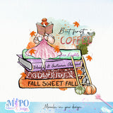 Autumn Coffee png bundle, png for sublimation, Fall png Bundle, Coffee Design Bundle