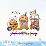 Happy-Hallothankmas png bundle, png for sublimation, Hallothankmas png