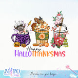 Happy-Hallothankmas png bundle, png for sublimation, Hallothankmas png