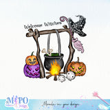 Magical Witch png bundle,Spooky png bundle, png for sublimation, Halloween png Bundle