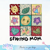 Sewing Mom Sublimation bundle, Sewing Life PNG bundle