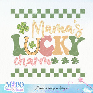 Mama's lucky charm sublimation design, png for sublimation, Patrick's day PNG, Holiday PNG, Ireland's Independence day PNG