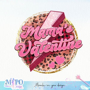 Mama's valentine sublimation design, png for sublimation, Valentine PNG, Retro Valentine Mama PNG