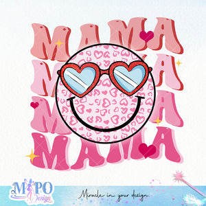 Mama mama mama mama sublimation design, png for sublimation, Valentine PNG, Retro Valentine Mama PNG