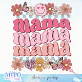 Mama mama mama sublimation design, png for sublimation, Valentine PNG, Retro Valentine Mama PNG