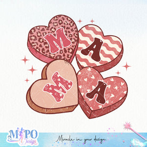 Mama sublimation design, png for sublimation, Valentine PNG, Retro Valentine Mama PNG