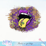 Mardi gras Lips sublimation design, png for sublimation, MardiGras day png, Event vibes PNG