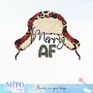 Merry AF sublimation design, png for sublimation, Christmas Quotes PNG, Christmas vibes PNG