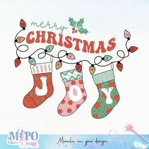 Merry Christmas design, png for sublimation, Christmas PNG, Christmas lights PNG