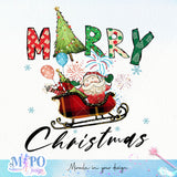 Merry Christmas sublimation design, png for sublimation, Christmas PNG, Christmas vibes PNG