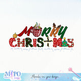 Merry Christmas sublimation design, png for sublimation, Christmas PNG, Christmas Coffee PNG