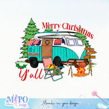 Merry Christmas y'all sublimation design, png for sublimation, Christmas PNG, Cozy Christmas PNG