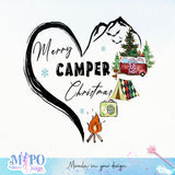 Merry camper Christmas sublimation design, png for sublimation, Christmas PNG, Christmas vibes PNG