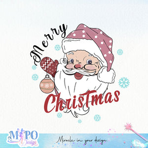 Merry christmas sublimation design, png for sublimation, Christmas PNG, Retro pink christmas PNG